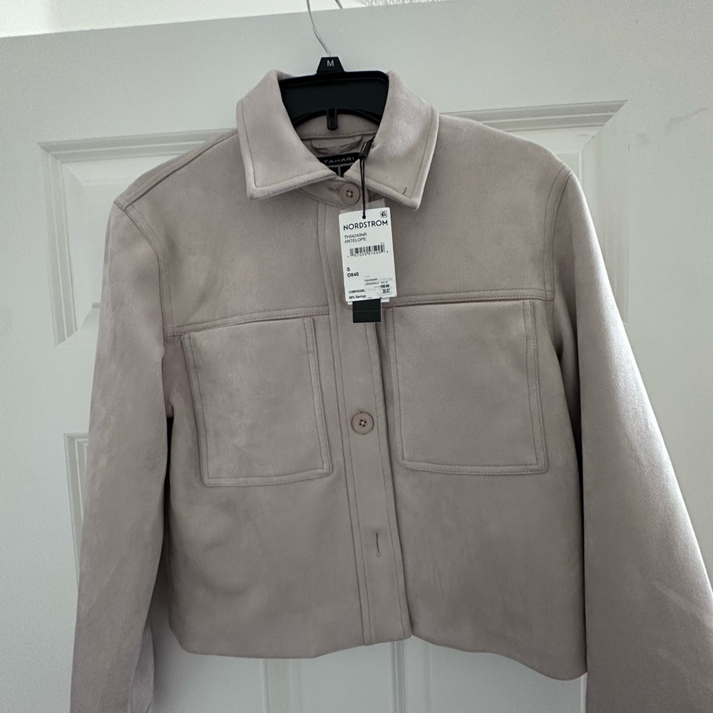 Faux suede jacket